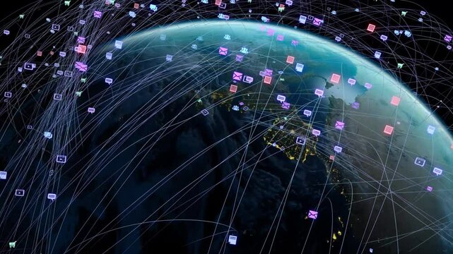 Global web activity day and night