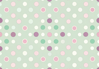 Pastel polka dot pattern designs with soft colors and a playful aesthetic 부드러운 색상과 장난기 있는 미학의 파스텔 물방울무늬 패턴 디자인