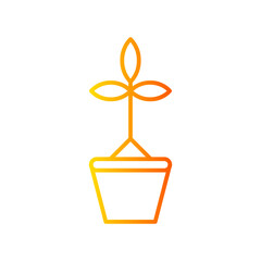 plant gradient icon