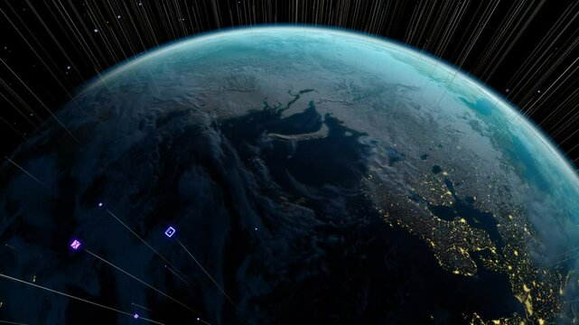 Global web activity day and night