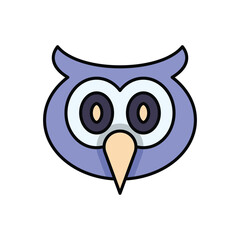 Fototapeta premium Owl vector icon