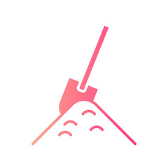digging gradient icon