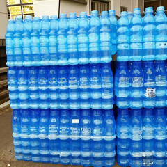 Water in bottle, water jugs, water in warehouse