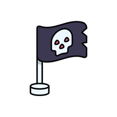 Pirate Flag vector icon