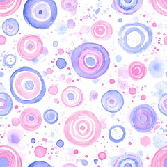 Fototapeta premium Pastel Bullseye Pattern Abstract Design