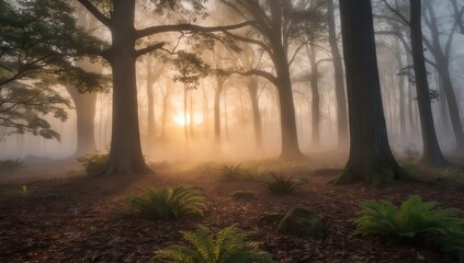 Obraz premium Cuyahoga Valley’s Morning Forest