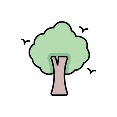 Scary Tree vector icon