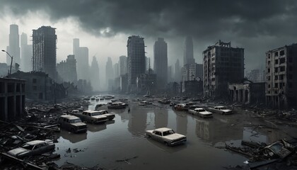 Flooded Cityscape