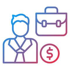 Business Man icon style
