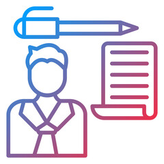 Copywriter icon style