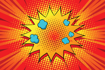 Comic Book Explosion Pop Art Design Illustration