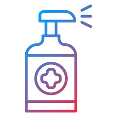 Disinfectant icon style