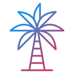 Palm Tree icon style