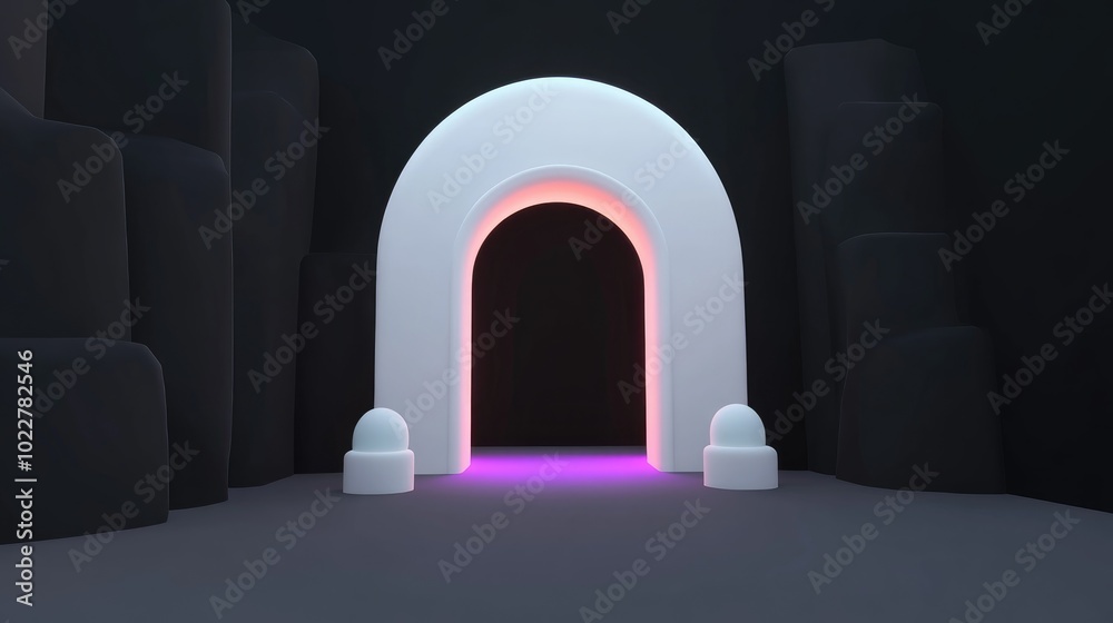 Poster black cement studio backdrop with a dark gradient wall and surrounding space