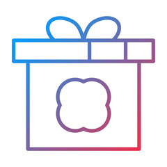Gift Box icon style