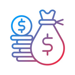 Money icon style