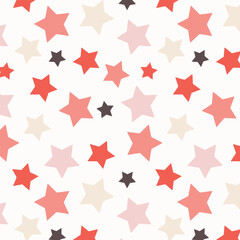 Obraz premium Colors of Love Stars Seamless