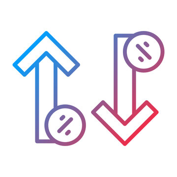 Increase and Decrease icon style