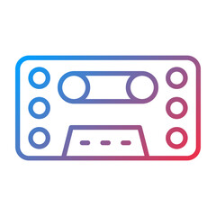 Obraz premium Cassettte icon style