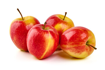 Red empire apples, isolated on white background.