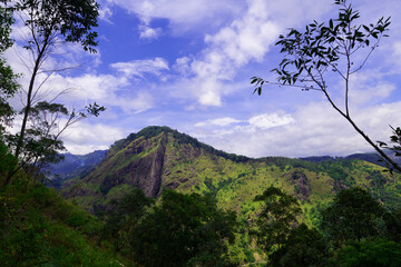 View of Ella Rock, in Sri Lanka.