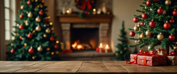 christmas tree with presents