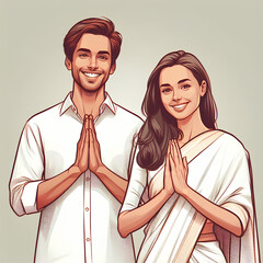 couple with heart, ayubowan, svagata he, welcome,  sinhala and tamil new year, namasthe
