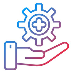 Obraz premium Healthy Development icon style