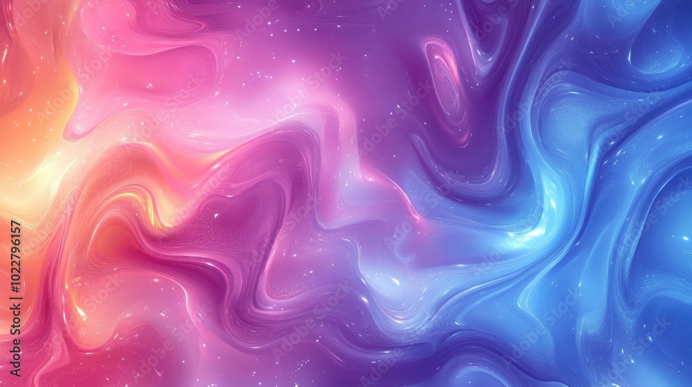 Poster abstract glowing gradient background with a fantastical feel