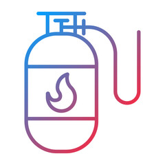 Gas Bottle icon style