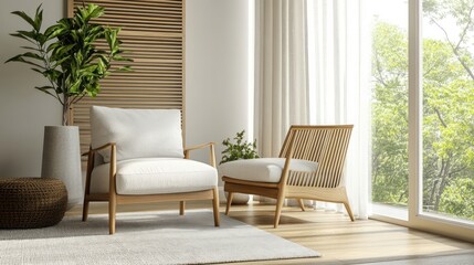 Minimalist Living Room with Natural Light