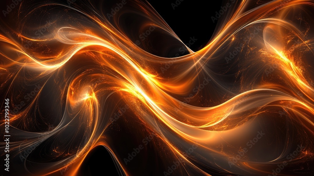 Poster abstract fantasy background featuring luminous lines