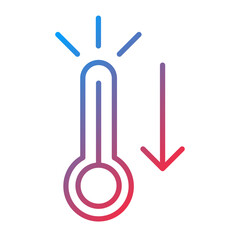 Temperature Decrease icon style