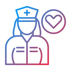 Caregiver Female icon style