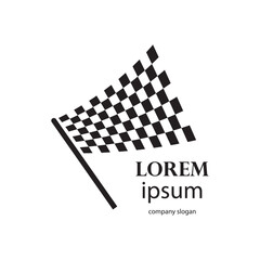 image of a racing flag flying