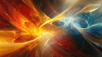 Obraz premium Colorful abstract design featuring a digital energy texture creating a surreal and imaginative backdrop with elements of motion and space art