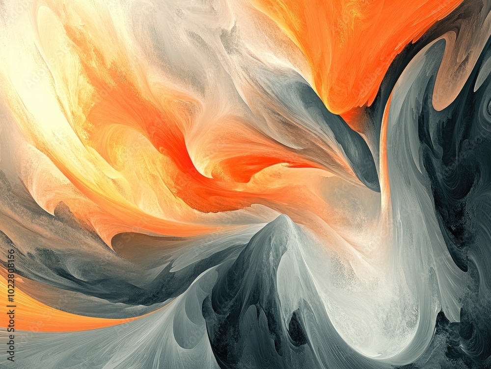 Poster abstract fractal background graphic with a fantasy theme