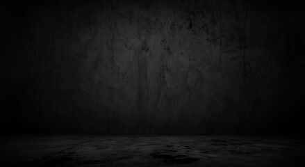 Abstract wall studio room black background for displaying your products.