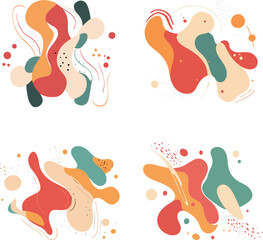 Colorful Abstract Fluid Shapes