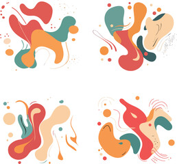 Colorful Abstract Fluid Shapes