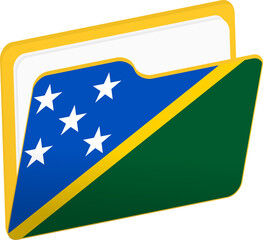 File folder icon with flag of Solomon Islands