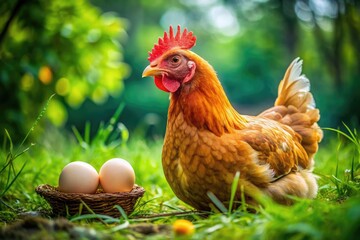 The Classic Dilemma of Chicken and Egg: Nature's Cycle of Life Captured in Beautiful Imagery
