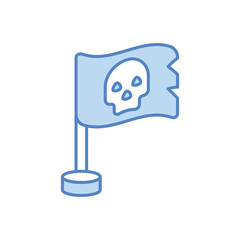 Pirate Flag vector icon