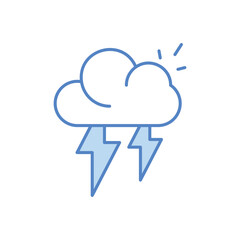 Thunderstorm  vector icon