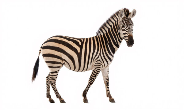 zeebra isolated on white background