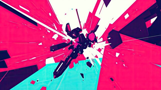 A vibrant explosion of fireworks with space for text, creating a dynamic background for New Years celebrations in 2024.