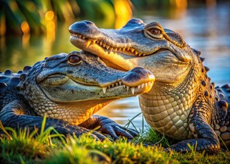 Obraz premium Understanding Gator Mating Season in Florida: Timing and Behavior of Alligators in the Wild