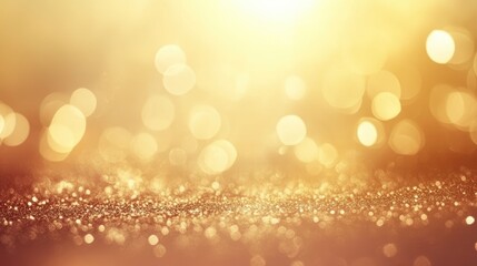 Abstract background with golden fireworks in the sky, perfect for adding New Year's greetings or holiday messages.