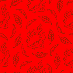 chili pattern Background. vintage chili background. pepper pattern background. chili doodle pattern background. hot chili pattern background.