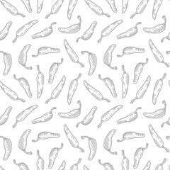 Fototapeta premium chili pattern Background. vintage chili background. pepper pattern background. chili doodle pattern background. hot chili pattern background.